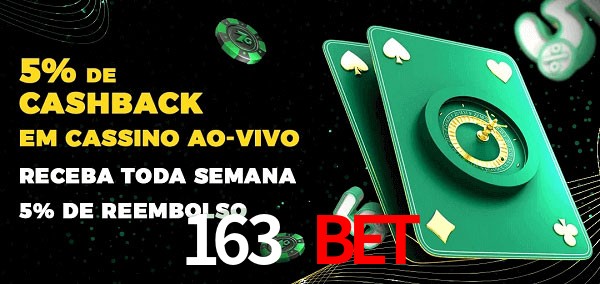 Promoções do cassino ao Vivo 163 bet
